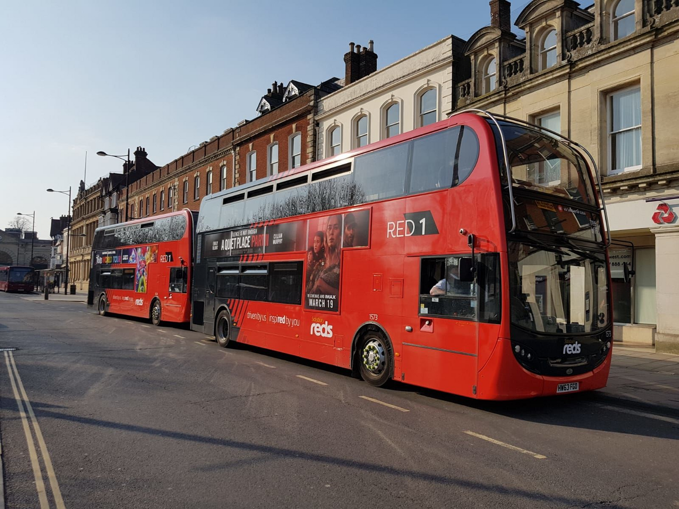 A Salisbury Reds bus