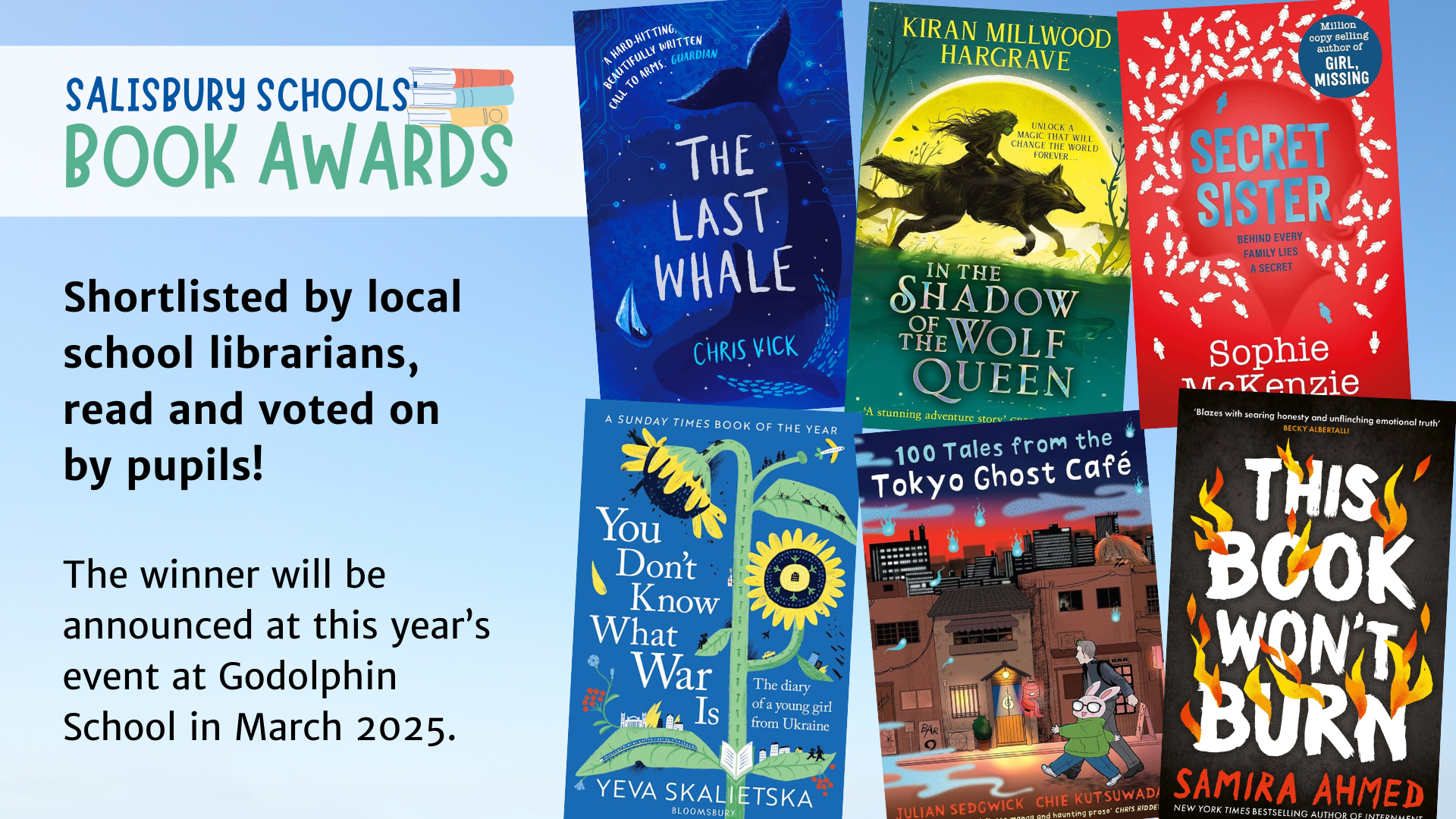 Featured image for “Announcing the Salisbury Schools’ Book Awards 2024-25 Shortlist!”